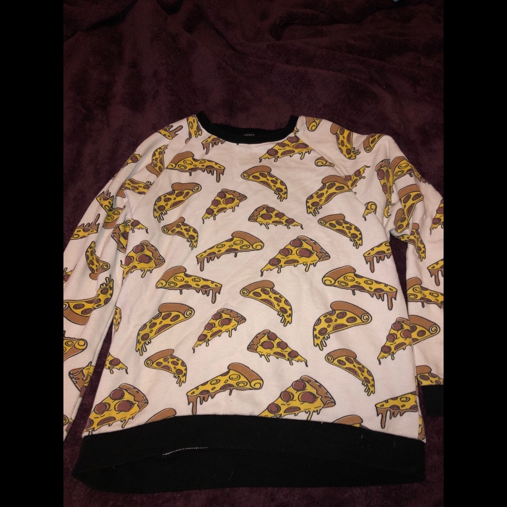 Forever 21 pizza sweatshirt